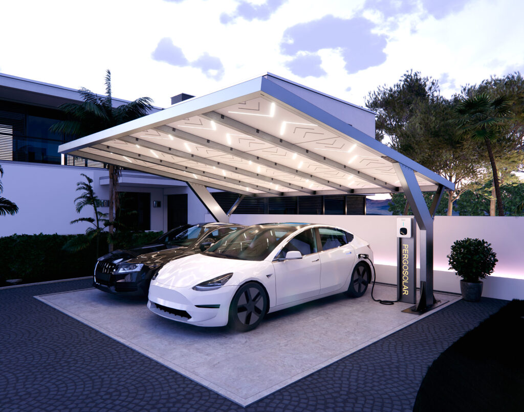 Carport solare fotovoltaico Iridium