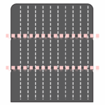 Triplo taglio cella fotovoltaica